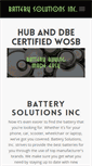 Mobile Screenshot of batterysolutionsinc.com